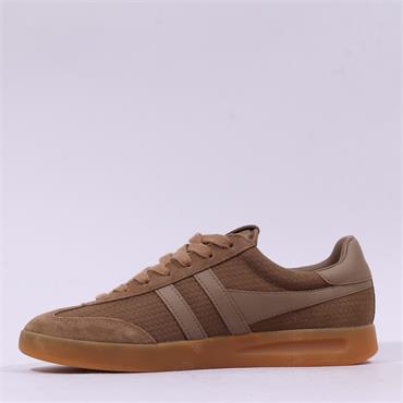 Gola Men Cyclone Marque Retro Trainer - Tobacco